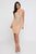 Terani Couture - 1811C6019 Embellished Deep V-neck Sheath Dress In Neutral
