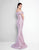 Terani Couture - 1811E6107 Off-Shoulder Mikado Mermaid Gown In Purple