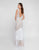 Terani Couture - 1811GL6472 Embellished Fringed Evening Dress In White