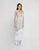 Terani Couture - 1811GL6472 Embellished Fringed Evening Dress In White