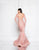 Terani Couture - 1811GL6475 Illusion Bateau Mermaid Dress In Pink