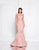 Terani Couture - 1811GL6475 Illusion Bateau Mermaid Dress In Pink