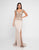 Terani Couture - 1811M6578 Beaded Scoop Sheath Dress In Neutral