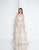 Terani Couture - 1811M6584 Floral Illusion Bateau A-line Dress In Neutral