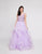 Terani Couture - 1811P5781 Embroidered Illusion Lace Ballgown In Purple and Neutral