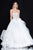 Terani Couture - 1811P5839 Strapless Sweetheart Beaded Basque Ballgown In White