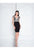1811C6014 Bejeweled V-neck Sheath Dress
