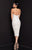 Terani Couture - 1811C6027 Strapless Embellished Fitted Dress In White and Neutral