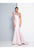 Terani Couture - 1811E6112 Ruffled Asymmetric Mermaid Dress In Pink