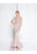 Terani Couture - 1811GL6405 Embellished Illusion Bateau Trumpet Dress In Pink and Silver