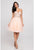 Terani Couture - 1811P5103 Beaded Sweetheart Cocktail Dress In Pink and Nude