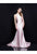 Terani Couture - 1811P5230 Halter Neck Trumpet Dress With Train In Pink