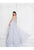 Terani Couture - 1811P5814 Embellished Deep V-neck Ballgown In Silver and Neutral