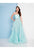 Terani Couture - 1811P5827 Strapless Embellished Organza Ballgown In Blue