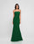 Terani Couture - 1812B5424 Strapless Straight-Across Trumpet Long Gown In Green