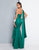 Terani Couture - 1812E6296X Cascading Paneled Asymmetrical Long Gown In Green