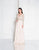 Terani Couture - 1812M6650 Lace Long Sleeved A-line Gown In Neutral