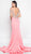 Terani Couture - 1812P5362 Embellished Illusion Neck Trumpet Dress In Pink