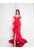 Terani Couture - 1812E5384 Off-Shoulder Ruffled Mermaid Gown In Red
