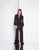 Terani Couture - 1812E6274 Bishop Sleeves Bejeweled Gown In Black