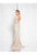 Terani Couture - 1812E6299 Long Sleeves Lace Gown In Neutral
