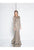 Terani Couture - 1812E6306 Long Sleeves Lace Mermaid Gown In Blue