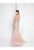Terani Couture - 1812GL5596 Sheer Embellished Mermaid Gown In Pink