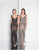 Terani Couture - 1812GL6513 Beaded Sleeveless Fitted Evening Dress In Black and Gray