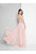 Terani Couture - 1812P5042 Embellished Sheath Dress With Overskirt In Pink