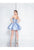 Terani Couture - 1812P5044 Embellished Sweetheart A-line Dress In Blue