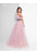 Terani Couture - 1812P5875 Sleeveless Halter Tulle Ballgown In Pink