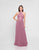 Terani Couture - 1813B5193 Crisscross High Halter Illusion Cutout Gown In Pink