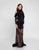 Terani Couture - 1813E6336 Long Black Illusion Evening Dress In Black
