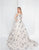 Terani Couture - 1813M6718 Off the Shoulder Textured A-Line Gown In Neutral and Multi-Color