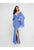 Terani Couture - 1813M6740 Wide Sleeve Sequin Cowl Back Evening Dress In Blue