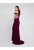 Terani Couture - 1815P5916 Embellished Halter Trumpet Dress In Purple