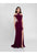 Terani Couture - 1815P5916 Embellished Halter Trumpet Dress In Purple