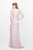 Primavera Couture - Long Fitted Halter Dress  1816 in Pink