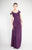 Decode 1.8 - 181709 Ruched Off-Shoulder Evening Dress in Purple
