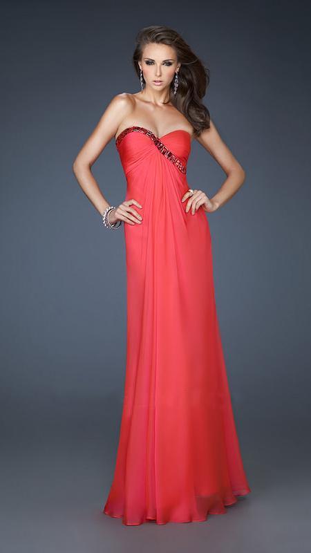 La Femme - Prom Dress 18186 in Red