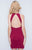 Nina Canacci - 182 Halter Style Cut out Open Back Cocktail Dress In Red