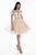 Terani Couture - 1821H7767 Illusion Paneled Off Shoulder Tulle Dress in Gold