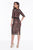 Terani Couture - 1821C7012 Sequined Illusion Paneled Sheath Dress in Red and Black