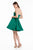 Terani Couture - 1822H7826 Strapless Beaded Short Party Dress in Green