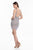 Terani Couture - 1822H7829 Crystal Embellished Jewel Fitted Dress in Blue