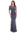 Decode 1.8 - Scalloped Lace Illusion Dress 182415 in Gray
