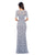 Decode 1.8 - Scalloped Lace Illusion Dress 182415X in Silver