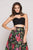 Colors Dress - 1827 Two Piece Lace and Floral Evening Dress In Black and Pink