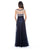 Decode 1.8 - Bejeweled Illusion Neckline Dress 182781 in Neutral and Blue