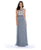 Decode 1.8 - Bejeweled Illusion Neckline Dress 182781 in Silver